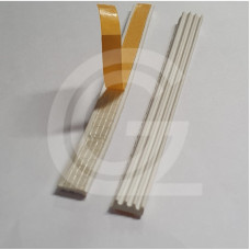 Tochtband sponsrubber | Kroonband wit | 3 x 9 mm | per meter
